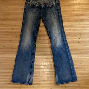Big Star Ultra Low Rise Boot-cut Jeans size 30L